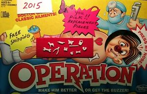 Operation 2015 Game Replacement Pieces / Parts Cards You Pick Free Shipping