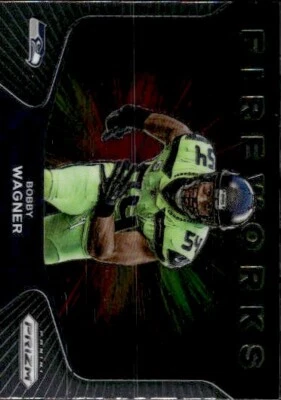 2020 Panini Prizm #24 Bobby Wagner Fireworks Seattle Seahawks Football - Image 1 of 2