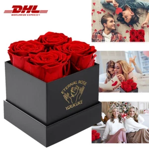 Rosenbox Infinity Rosen,Konservierte Rose,Ewige Rose,Geburtstagsgeschenke Frauen - Bild 1 von 18