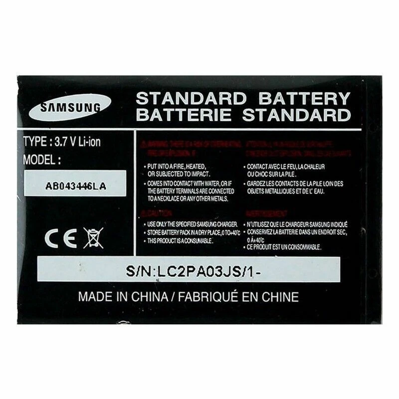 BATERÍA SAMSUNG AB043446LA OEM PARA SAMSUNG A117-A237-T109 Foto 1 de 1