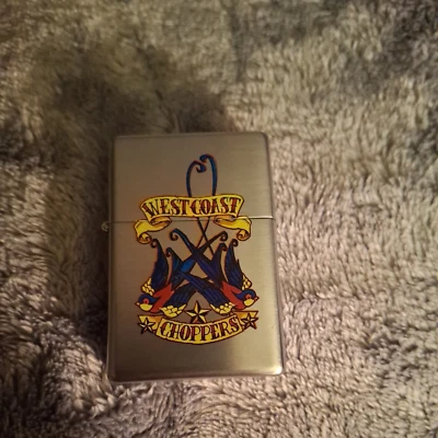 Винтажный 2007 ограниченного тиража West Coast CHOPPERS откидной верх прикуривателя👀 - Изображение 1 из 4