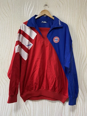 BAYERN MUNICH 1994 1995 FOOTBALL SOCCER TRAINING SQUAD DRILL TOP SWEATSHIRT sz L Cover