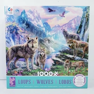 Ceaco Wolves by Jan Patrik Krasny 1000 Piece Puzzle with Reference Poster 43360 - Picture 1 of 6