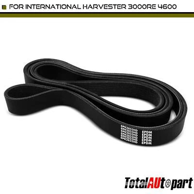 1x 112,41 pulgadas correa serpentina para cosechadora internacional 3000RE 3800 4600 4900SA Foto 1 de 4