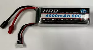 HRB 6S Lipo Battery 22.2V 4000mAh 60C RC Airplane Helicopter Lipo Battery Pack - Picture 1 of 1