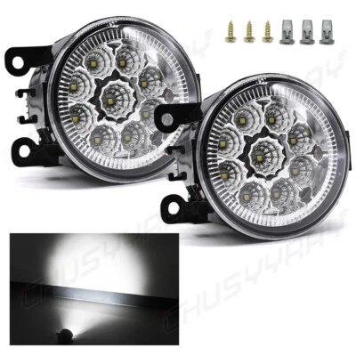 Pair Fog Lights Fit For 2007-2014 Chevy Tahoe Avalanche Suburban GMC With Bulbs - Image 1 of 4
