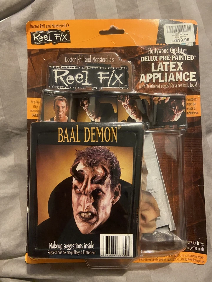 Carrete Spirit Halloween FX Baal Demonio Teatro Látex Maquillaje Disfraz Máscara Nuevo en Paquete Foto 1 de 4