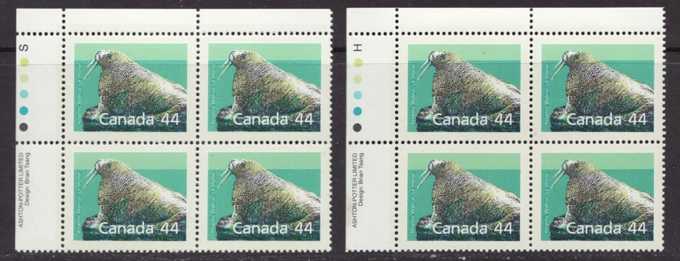 1988 - #1171 #1171i UL Blocks - Canada Mammal - Walrus Definitive cv$30 - Image 1 of 1