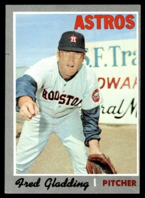 1970 Topps Fred Gladding Houston Astros #208 - Image 1 of 2