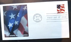 flag the stars & stripes    2003 FLEETWOOD CACHET FDC   UNADDR - Picture 1 of 1