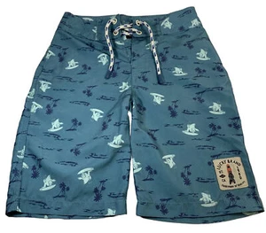 Boys Lucky Brand Surf Board Palm Tree Shorts Swim Trunks  See Measurements - Picture 1 of 10