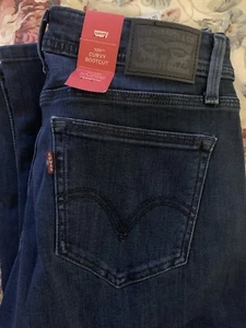 Levis 529 Jeans Womens  Curvy Bootcut Dark Wash Denim 30 X 32 - Picture 1 of 6