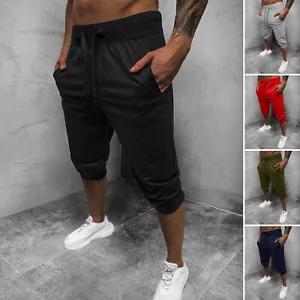 Kurzhose Sporthosen Kurze Shorts Jogging Fitness Unifarben Herren OZONEE 7M7 - Bild 1 von 27