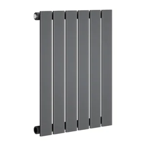 Heizkörper Horizontal Flach Einpaneel Winkelventil Anthrazit Heizung 600x456mm - Bild 1 von 11