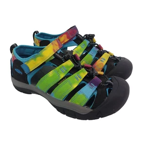 Keen Newport H2 Kids Size 3Y Rainbow Tie Dye Outdoors Fisherman Sandals Shoes - Picture 1 of 10