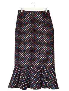 SALONI All Over Multicolour Polka Dot Skirt Size 14UK 10US - Picture 1 of 3