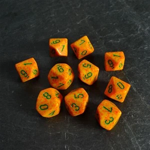 Chessex gesprenkelte D10 Set Lotuswürfel CCG - Bild 1 von 1