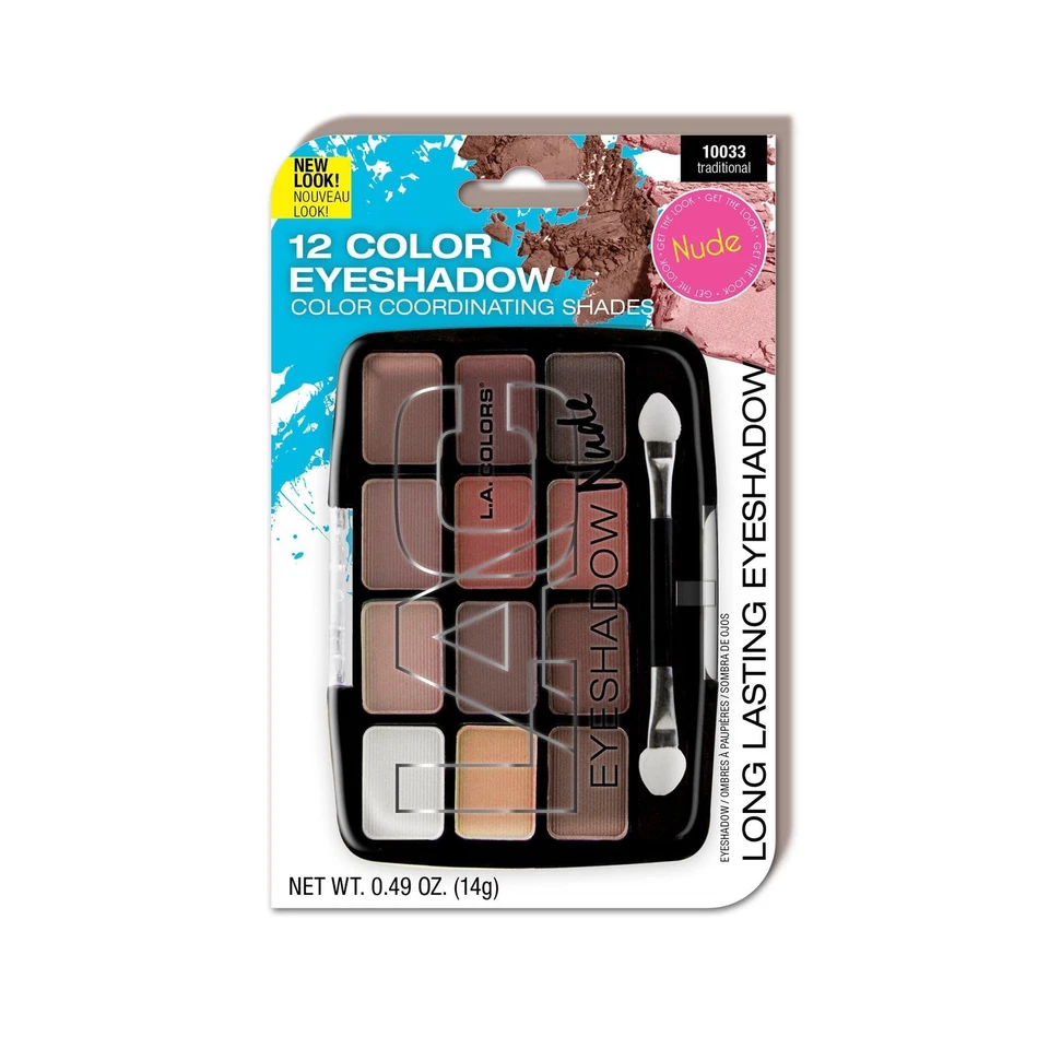 12-Color Traditional Eyeshadow Palette (Carded) C10033 - Image 1 of 1