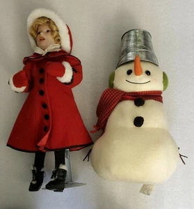 Little Caroler Shirley Temple Christmas Doll Collection 16" with Snowman - Picture 1 of 12