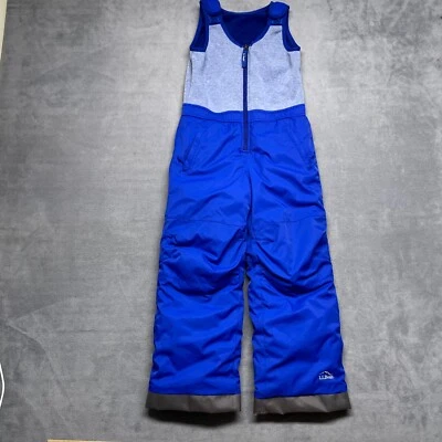 L.L. Mono con tirantes Bean juvenil 6X-7 gris azul elástico forrado de lana pierna recta Foto 1 de 4