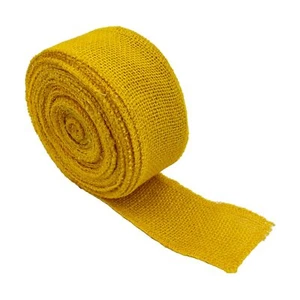 1.5inch Natural Burlap Jute Ribbon Roll 10 Yards for DIY in Vintage Colors Gi... - Picture 1 of 6