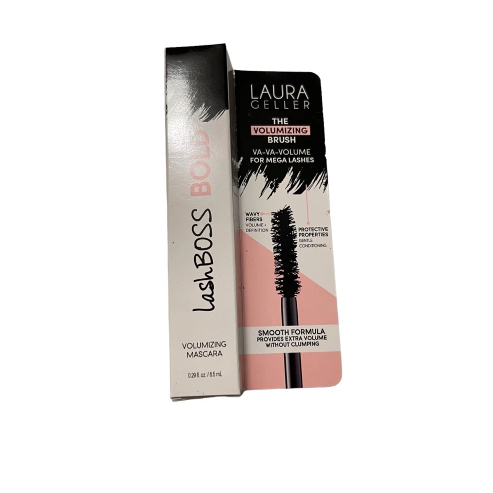 2x Laura Geller Lash Boss Bold Volumizing Black Mascara Full Size