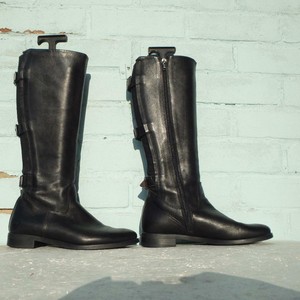 Botas | Botas Negras De Suela Gruesa Con Cordones Y Detalle De Hebillas De  Negro | New Look Mujer ⋆ Sffoutlet