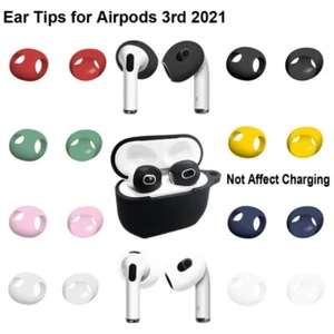 Silicone Case Generation Tips Caps Ear Cover Airpods 3 3rd Gen 2Pairs - Imagen 1 de 18