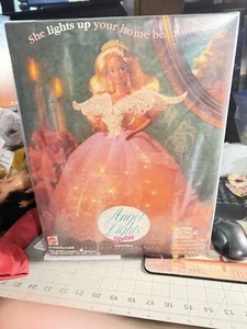 1993 Mattel #10610 Angel Lights Barbie Doll Christmas Tree Topper Ltd Ed NIB - Picture 1 of 1