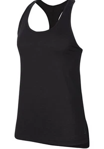 Camiseta sin mangas para mujer Nike A3333 negra con capa de yoga talla grande - Imagen 1 de 6