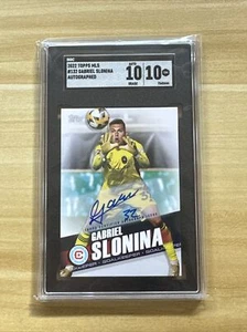 2022 TOPPS MLS AUTOGRAPHED #132 GABRIEL SLONINA AUTO SGC 10/10 Auto - Gaga - Picture 1 of 2