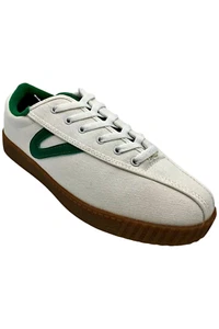 Tretorn Women's Nylite Canvas Original Sneakers Green/White - Picture 1 of 3