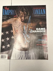 JERMAINE JONES Signed Autograph IMPROPER BOSTONIAN MAGAZINE NE Revs USA Soccer - Picture 1 of 3