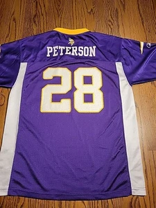 Reebok Adrian Peterson Minnesota Vikings Jersey Youth Size XL Boys NFL FOOTBALL - Picture 1 of 10