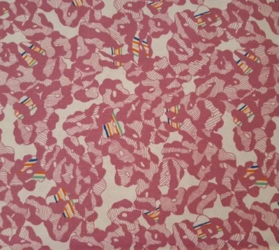 Telas Mezcla Katy Tanis 18" Jardín Fiesta Coloridas Brocas en Ciruela Marfil Abstracto Foto 1 de 3