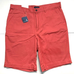 Lands’ End Men’s Shorts Traditional Fit Nautical Red 38 New Golf Dad Boating New - Picture 1 of 11