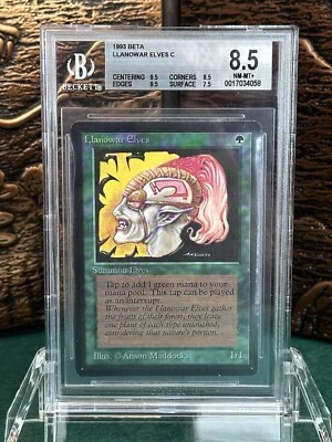 Llanowar Elves - Beta - MTG - BGS 8.5 with two 9.5’s. - Image 1 of 4