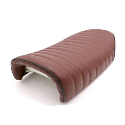 Asiento marrón vintage para Honda Kawasaki Suzuki Yamaha BMW Old School CB Café Racer Foto 1 de 4