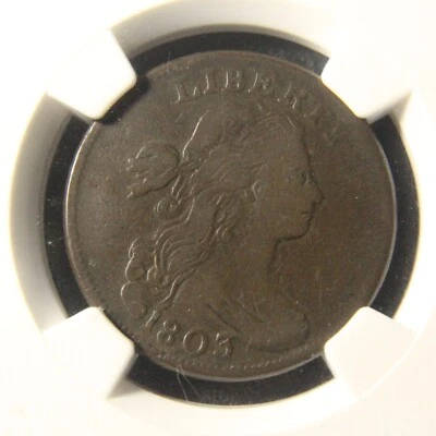 1803 Draped Bust Large Cent, NGC VF-20, S-245, Small Date, Small Fraction - Image 1 of 4