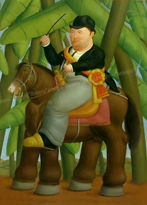 Alcalde Botero art Bild 30x42 Leinwand Collection A3FB20 - Picture 1 of 3