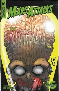 Mars Attacks #5 Cover A Dynamite Signed by Kyle Starks HOT! - Picture 1 of 2