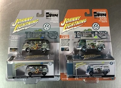 JOHNNY LIGHTNING RAT FINK TIN 1965 VW TYPE ED ROTH A & B VERSION ( LOT OF 2 ) - Image 1 of 4
