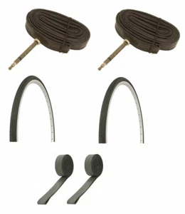 ALTA BICYCLE 700 x 28c LIGHTWEIGHT BLACK TOURING TIRES 60MM PRESTA TUBES (6pc). - Picture 1 of 2