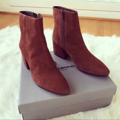 Botines escandinavos vagabundos Olivia gamuza caramelo Foto 1 de 4