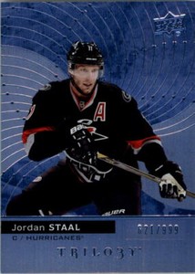 2017-18 Upper Deck Trilogy Blue #29 Jordan Staal /999 - NM-MT