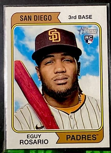 2023 Topps Heritage Eguy Rosario RC #61 - Picture 1 of 3