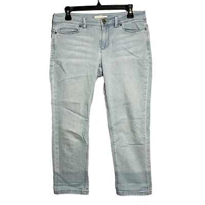 JJill Women Jeans Crop Authentic Fit Skinny Size 6P Blue Light Wash Fade Stretch - Image 1 of 4