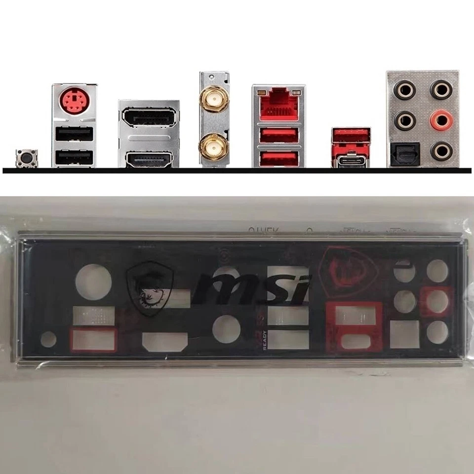 1 Pcs For MSI B450 GAMING PRO CARBON AC I/O Shield BackPlate Blende Bracket - Image 1 of 1