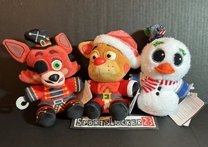 Five Nights at Freddys Holiday Plush Freddy Foxy Chica FNAF Christmas Set - NEW⚡ - Picture 1 of 6