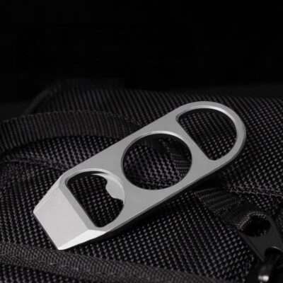 EDC Titanium Pry Bar Crowbar Bottle Opener Portable Keychain Outdoor Multi Tools - Image 1 of 4